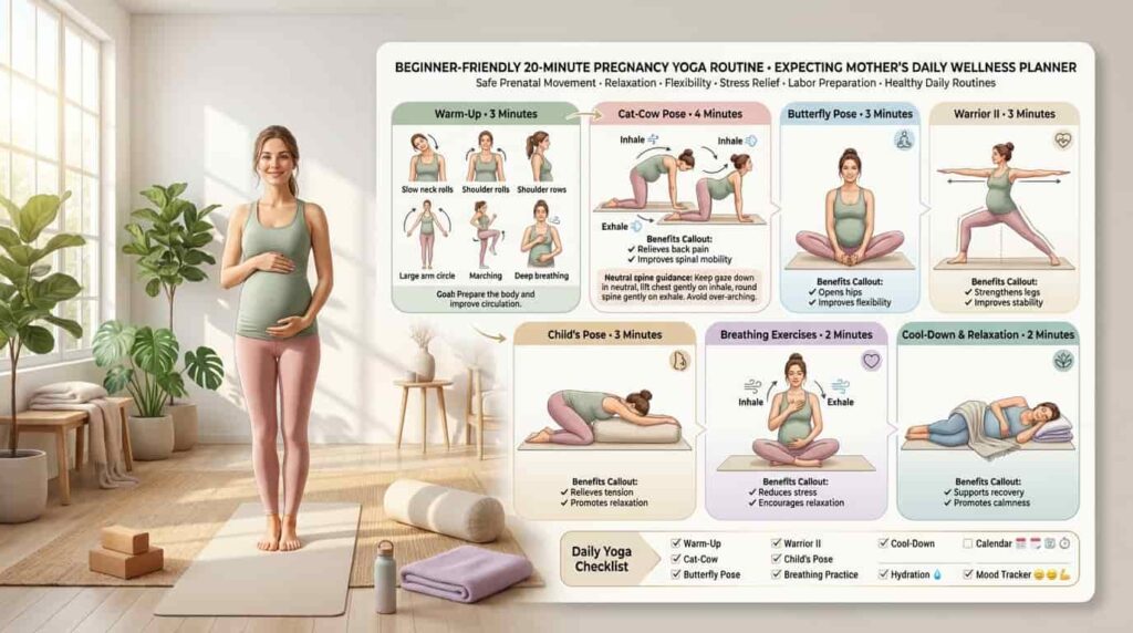 20 minute pregnancy yoga routine