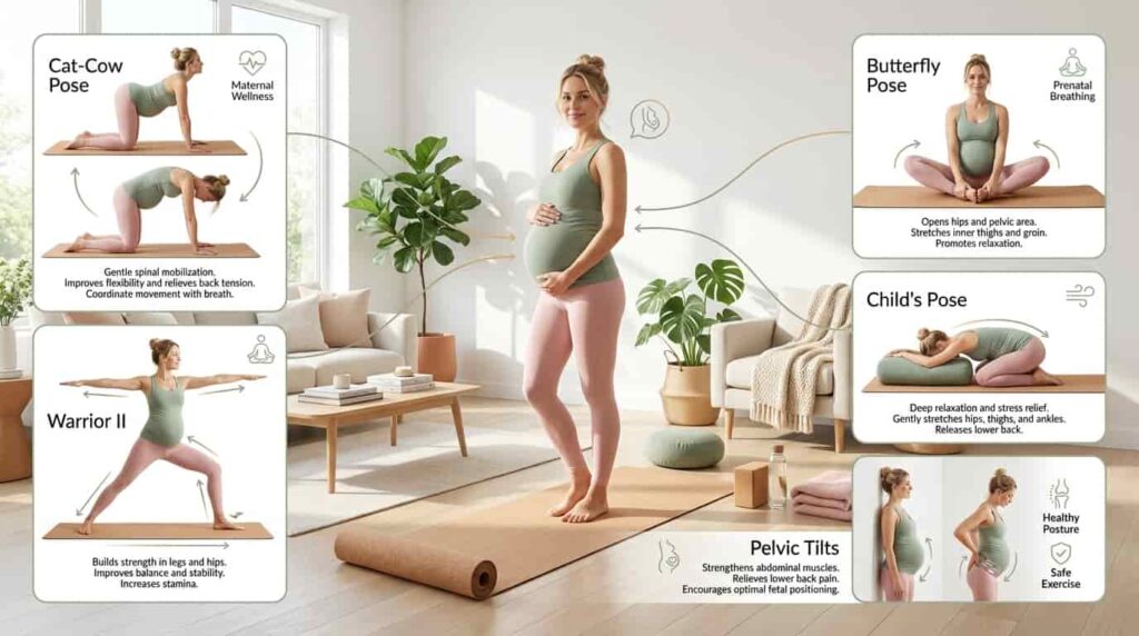 best pregnancy yoga poses