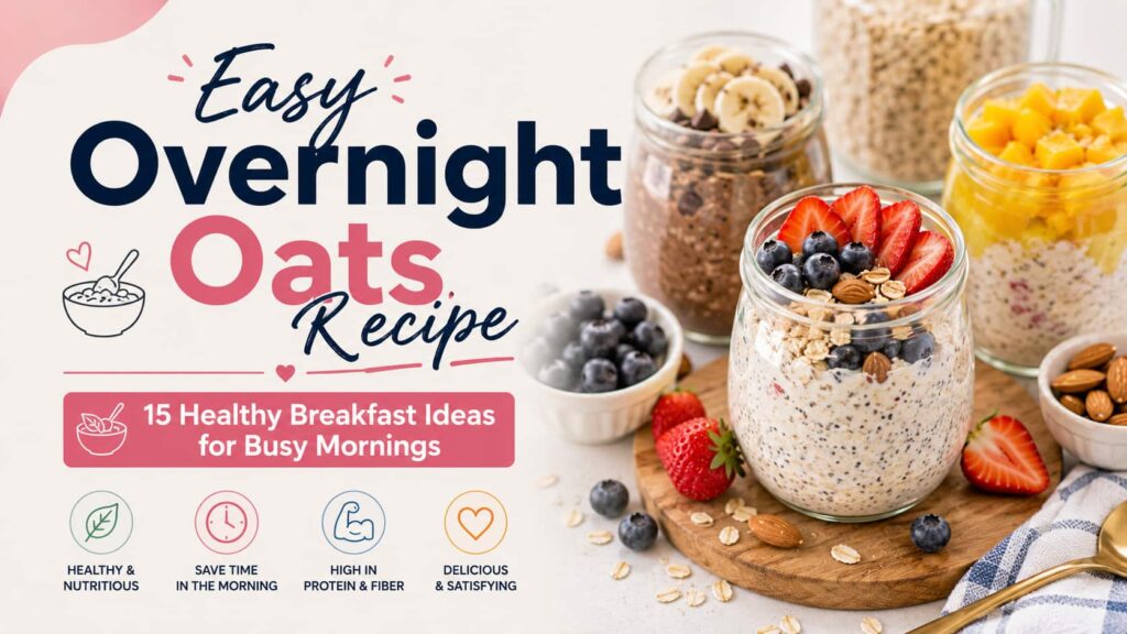 healthy overnight oats recipe for busy moms