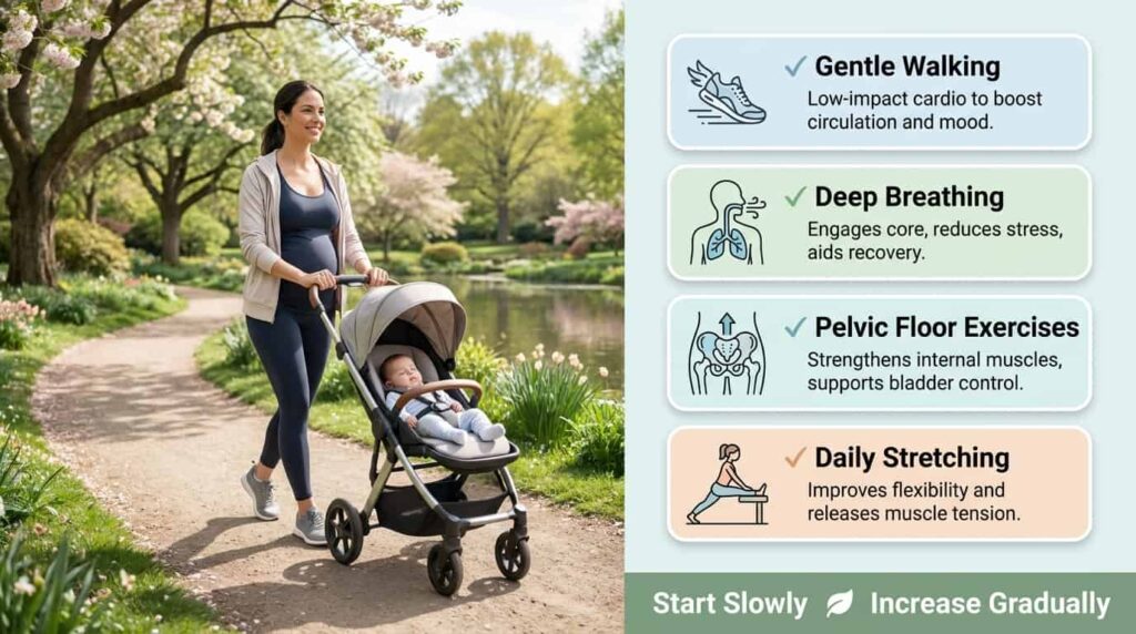 exercise after vaginal birth