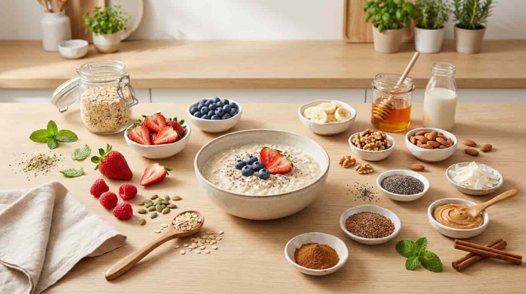 healthy overnight oats toppings