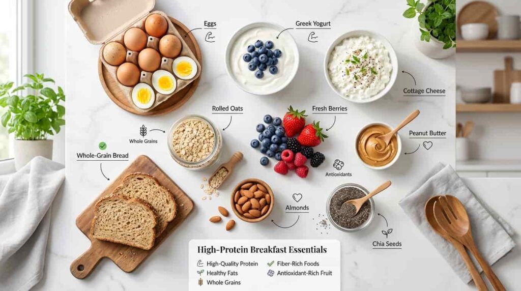 high protein breakfast ingredients