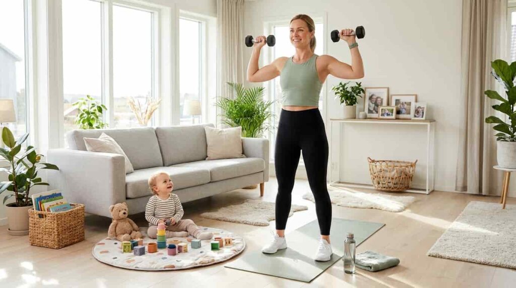 home workout for moms routine