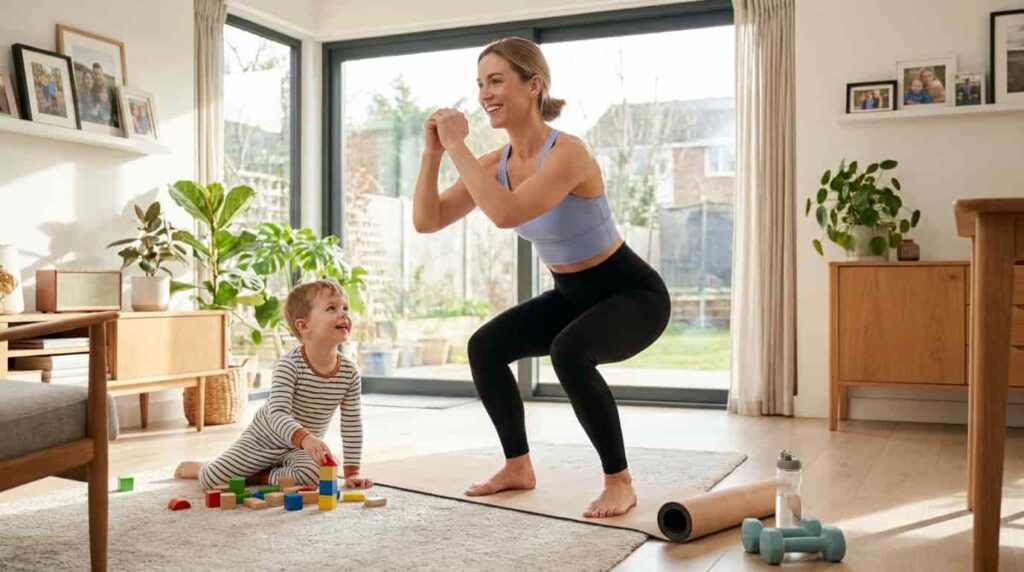 mom fitness at home