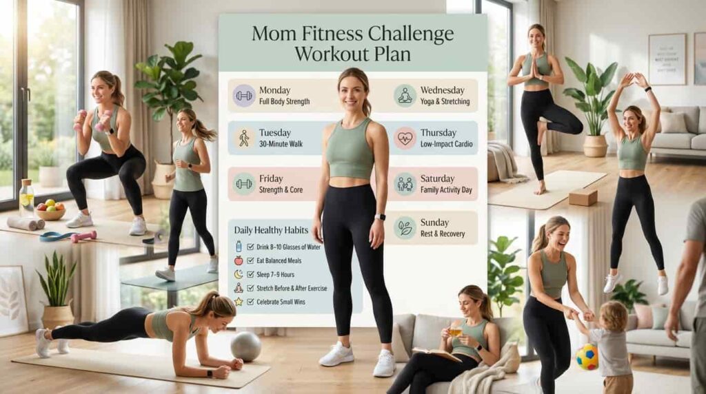 mom fitness challenge workout plan