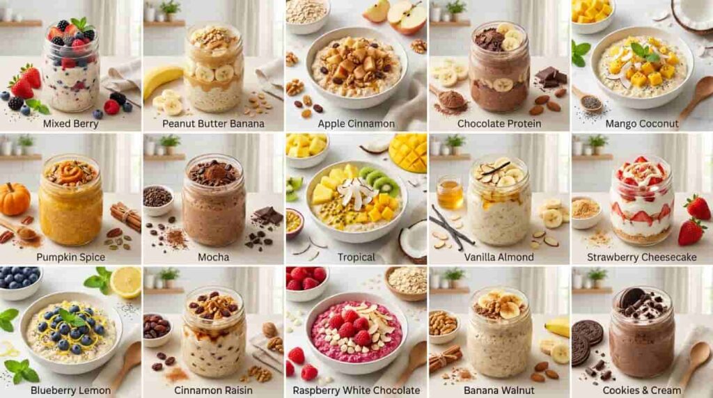 overnight oats recipe ideas