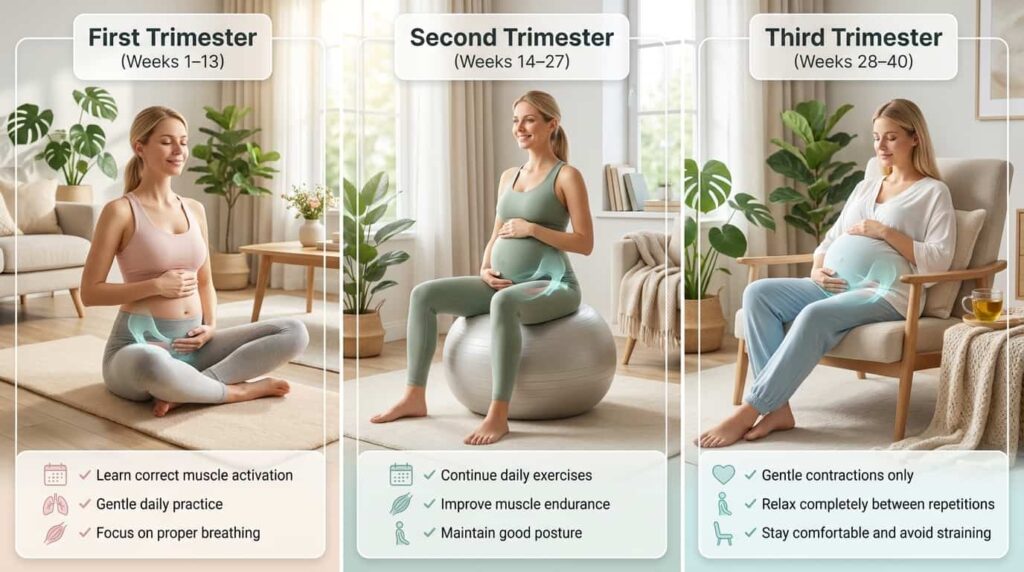 pelvic floor exercises pregnancy by trimester