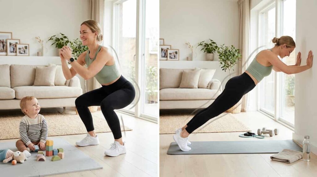 strength workout in mom fitness routine